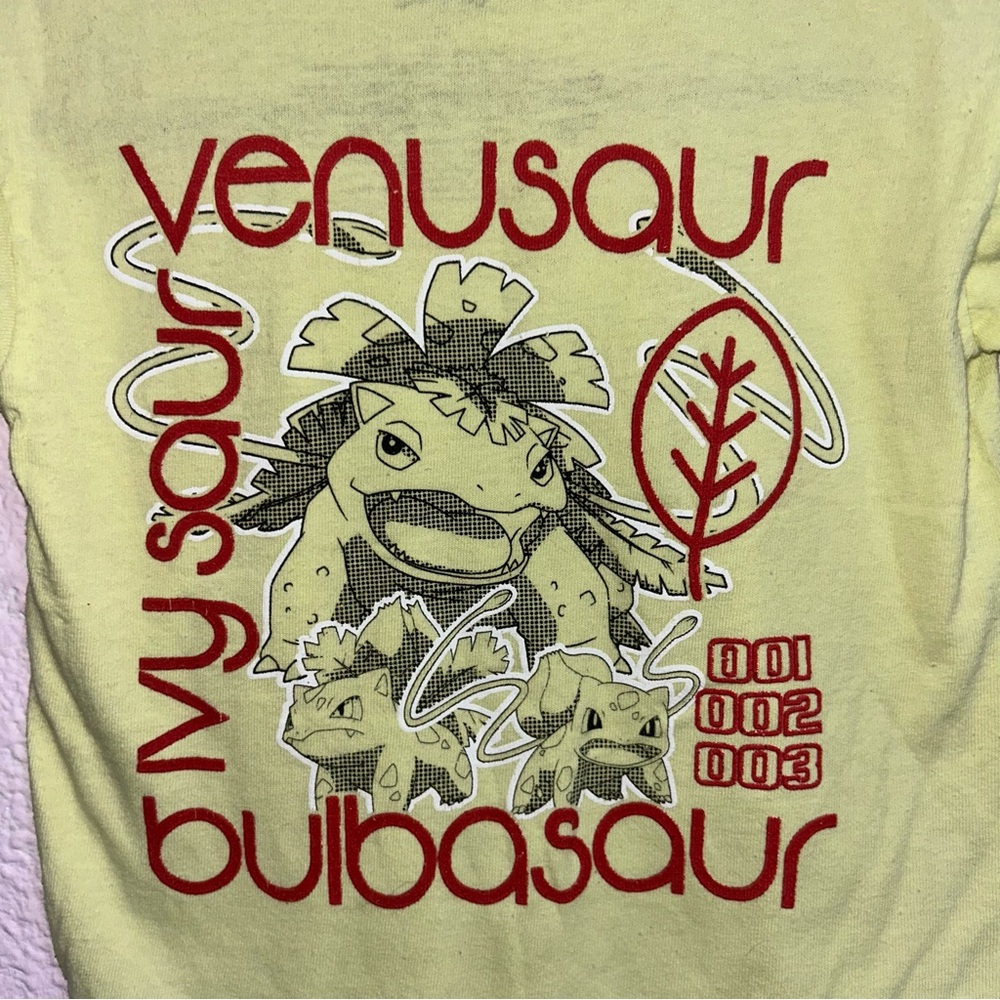 Pokemon Yellow Kids Tee with Red and Black Design